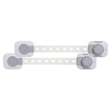 Dreambaby Twist 'N Lock Gray/White Plastic Adhesive Multi-Use Latch 2 pk
