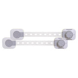 Dreambaby Twist 'N Lock Gray/White Plastic Adhesive Multi-Use Latch 2 pk