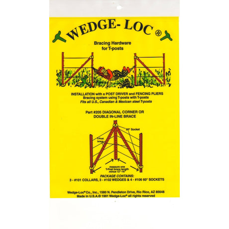 Wedge-Loc 2 in. H X 7.5 in. W Aluminum Corner Brace