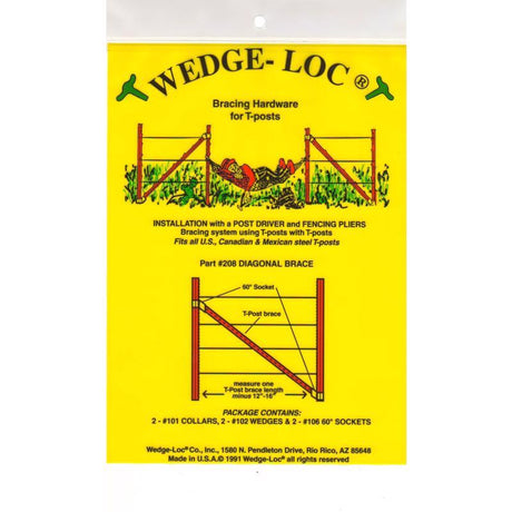 Wedge-Loc 2 in. H X 7.5 in. W Aluminum Diagonal  Brace