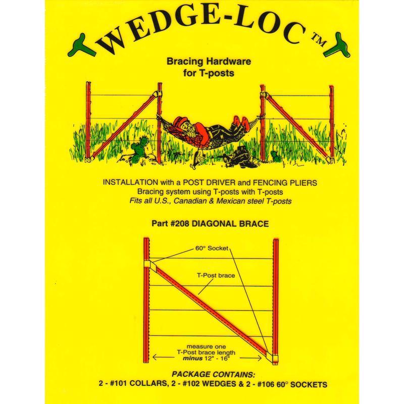 Wedge-Loc 2 in. H X 7.5 in. W Aluminum Diagonal  Brace