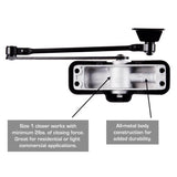 Brinks Residential Matte Black Metal Hydraulic Door Closer