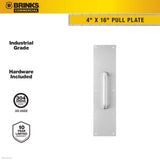 Brinks 16 in. L Stainless Steel Pull Plate
