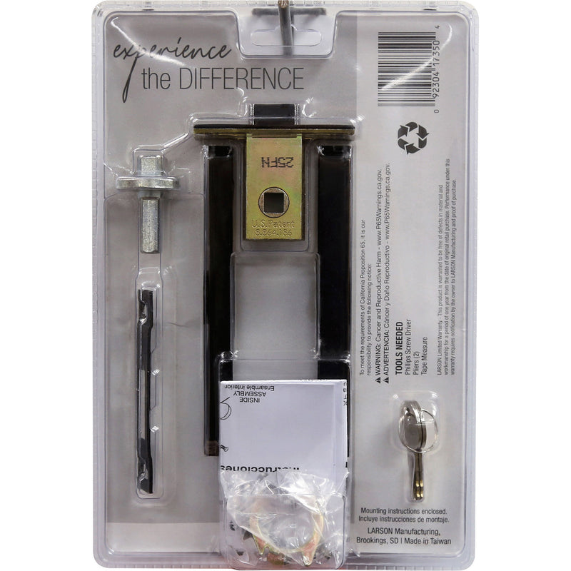 Larson Age Bronze Brown Zinc Mortise Latch 1 pk