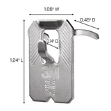 3M Claw Silver Drywall Picture Hanger 25 lb 4 pk