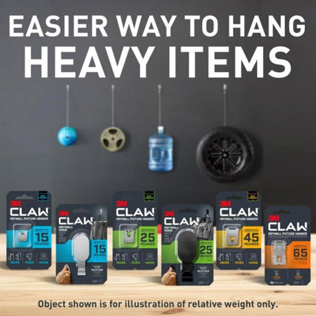 3M Claw Silver Drywall Picture Hanger 45 lb 1 pk
