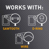 3M Claw Silver Drywall Picture Hanger 45 lb 3 pk