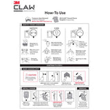 3M Claw Silver Drywall Picture Hanger 45 lb 3 pk