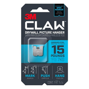 3M Claw Silver Drywall Picture Hanger 15 lb 1 pk