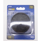Projex Plastic Caster Cup Black Round 2 in. W 4 pk