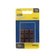 Projex Rubber Self Adhesive Bumper Pad Brown Square 1/2 in. W X 1/2 in. L 9 pk