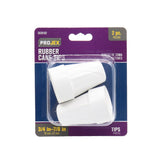 Projex Rubber Crutch/Cane Tip Off-White Round 7/8 in. W 2 pk