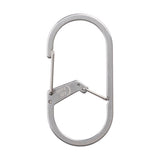 Nite Ize G-Series Stainless Steel Silver Dual Chamber Carabiner, Pack of 4