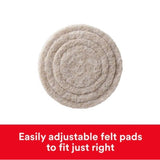 3M Scotch Felt Self Adhesive Protective Pad Beige Round 1.5 in. W 1 pk, Pack of 6