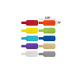 Wrap-It Cable Labels 2.25 in. L Assorted Polypropylene Cable Labels, Pack of 3