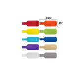 Wrap-It Cable Labels 2.25 in. L Assorted Polypropylene Cable Labels, Pack of 3
