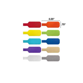 Wrap-It Cable Labels 2.25 in. L Assorted Polypropylene Cable Labels, Pack of 3