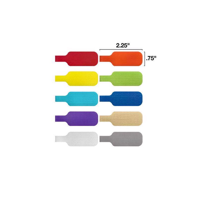 Wrap-It Cable Labels 2.25 in. L Assorted Polypropylene Cable Labels, Pack of 3