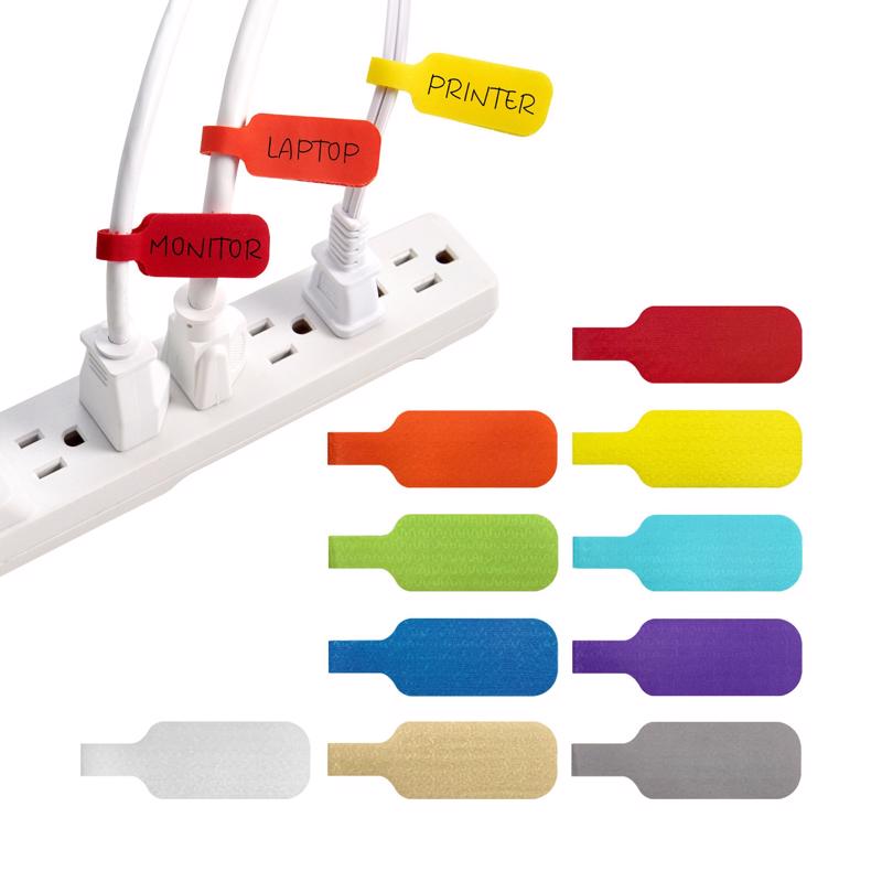 Wrap-It Cable Labels 2.25 in. L Assorted Polypropylene Cable Labels, Pack of 3