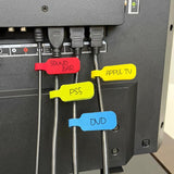 Wrap-It Cable Labels 2.25 in. L Assorted Polypropylene Cable Labels, Pack of 3