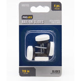 Projex White 7/8 in. Nail-On Nylon Chair Glide 4 pk