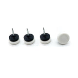 Projex White 7/8 in. Nail-On Nylon Chair Glide 4 pk