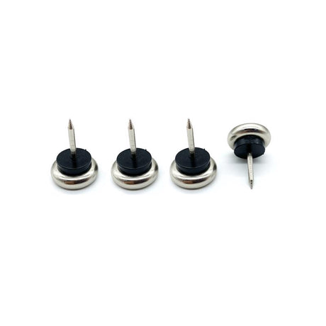 Projex Silver 7/8 in. Nail-On Nickel Chair Glide 4 pk