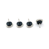 Projex Silver 1-1/16 in. Nail-On Nickel Chair Glide 4 pk