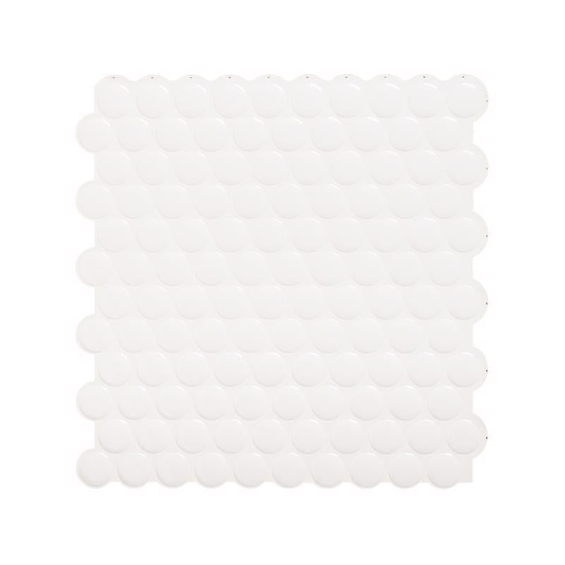 Smart Tiles 8.95 in. W X 8.98 in. L White Glazed Vinyl Adhesive Wall Tile 4 pc, Pack of 6