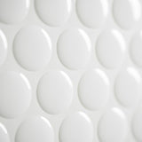 Smart Tiles 8.95 in. W X 8.98 in. L White Glazed Vinyl Adhesive Wall Tile 4 pc, Pack of 6