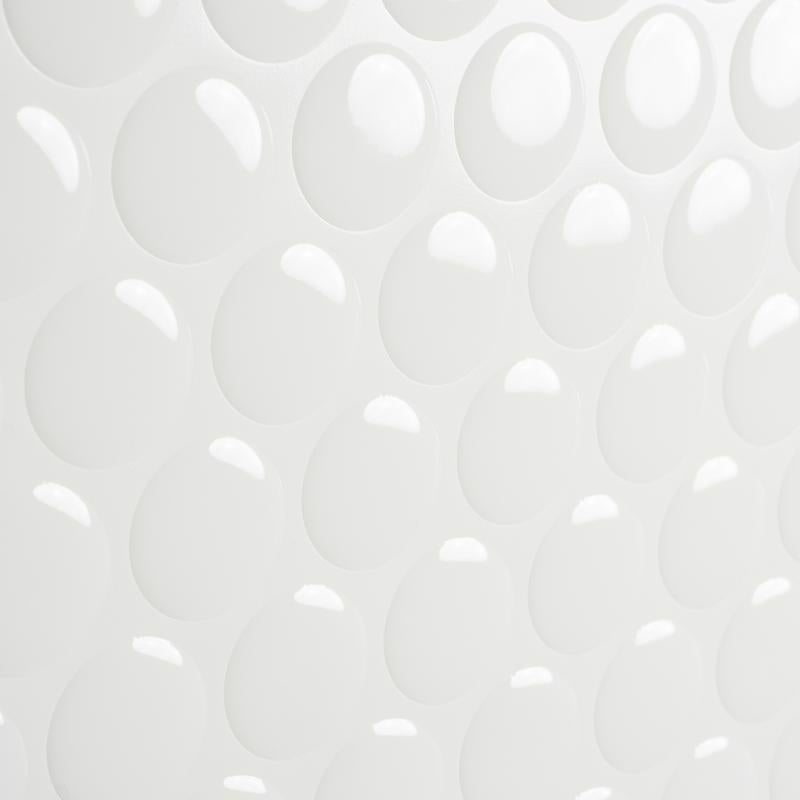Smart Tiles 8.95 in. W X 8.98 in. L White Glazed Vinyl Adhesive Wall Tile 4 pc, Pack of 6