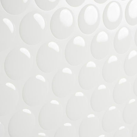 Smart Tiles 8.95 in. W X 8.98 in. L White Glazed Vinyl Adhesive Wall Tile 4 pc, Pack of 6