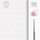 Smart Tiles 8.95 in. W X 8.98 in. L White Glazed Vinyl Adhesive Wall Tile 4 pc, Pack of 6