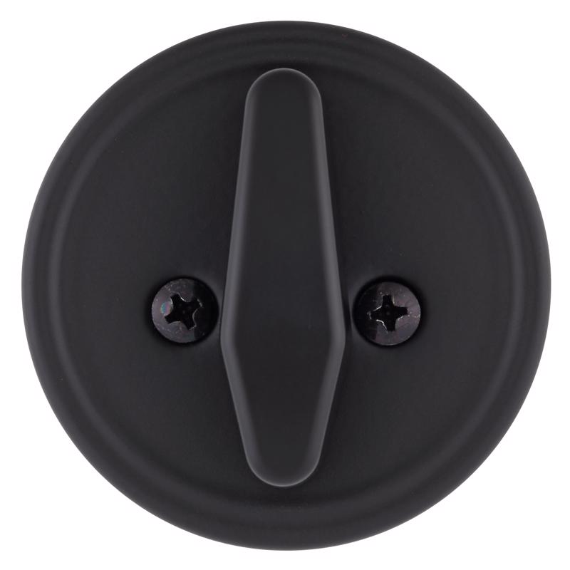 Brinks Commercial Matte Black Zinc Single Cylinder Deadbolt