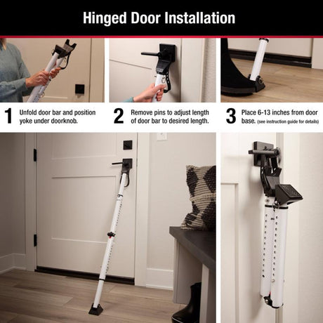 Master Lock Steel Indoor Security Bar
