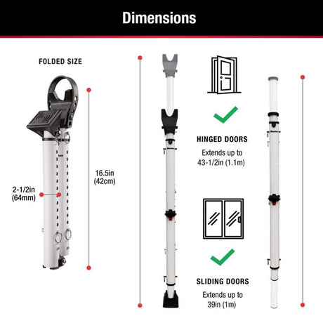 Master Lock Steel Indoor Security Bar