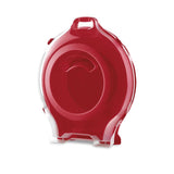 Sterilite Clear/Red Wreath Storage Box 7.5 in. H X 28.38 in. W X 25.25 in. D, Pack of 6