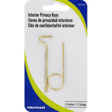 HILLMAN Privacy House/Office Emergency Key Single For Schlage/Kwikset, Pack of 5