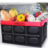 Greenmade InstaCrate 12 gal Black/Red Folding Crate 11.7 in. H X 14.2 in. W X 21 in. D Stackable, Pack of 4