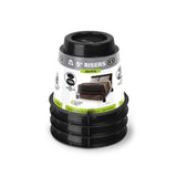 Slipstick Plastic Bed Risers Black Round 7.25 in. W 4 pk, Pack of 4