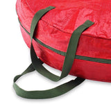 Whitmor Black/Red Wreath Storage Bag 17 H X 8 in. W X 1.8 in. D, Pack of 6, Pack of 6