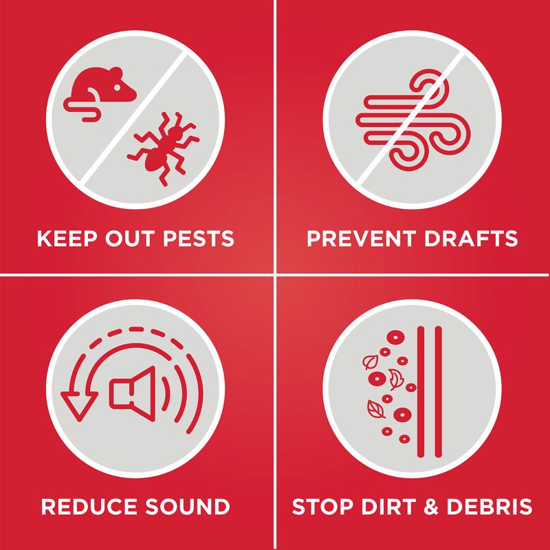 M-D Building Products CINCH Brown Vinyl Door Bottom For Doors 32 in. L X 1.38 in.