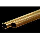 K&S .350 in. W X 12 in. L Oval Brass Tube 1 pk