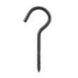 Wright Medium Matte Black Steel 3-7/8 in. L Ceiling Hook 80 lb 1 pk