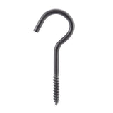 Wright Medium Matte Black Steel 3-7/8 in. L Ceiling Hook 80 lb 1 pk