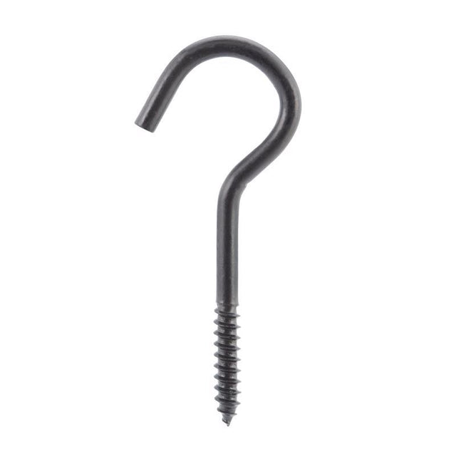 Wright Medium Matte Black Steel 3-7/8 in. L Ceiling Hook 80 lb 1 pk