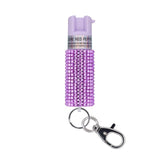 Sabre Lavender Rhinestone Plastic Pepper Spray