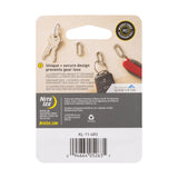Nite Ize Micro Link Stainless Steel Silver Carabiner Key Chain, Pack of 4