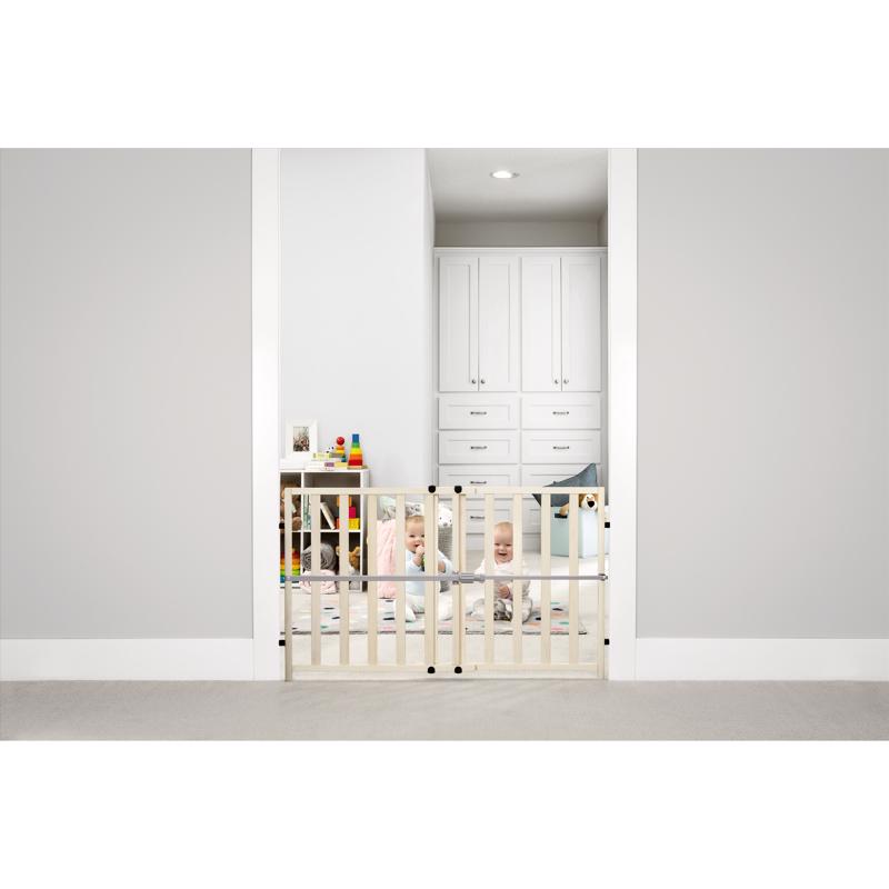 Regalo Ivory Wood Expandable Baby Gate 1 pk, Pack of 6