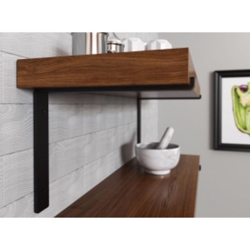 Knape & Vogt Black Steel Shelf Bracket 10 in. L 75 lb, Pack of 8